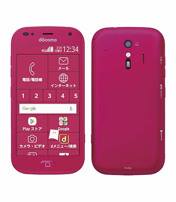 【中古】【安心保証】 docomo F-01L ピンク