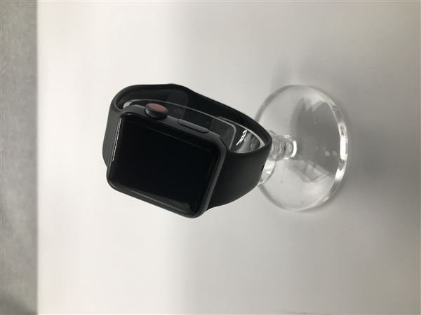 【中古】【安心保証】 Series3[38mm/セルラー]アルミ スペースグレイ Apple Watch