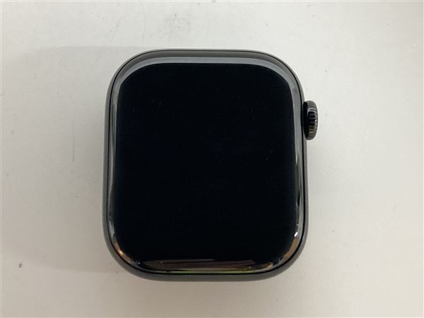 【中古】【安心保証】 Series10[42mm/セルラー]アルミ ジェットブラック Apple Watch