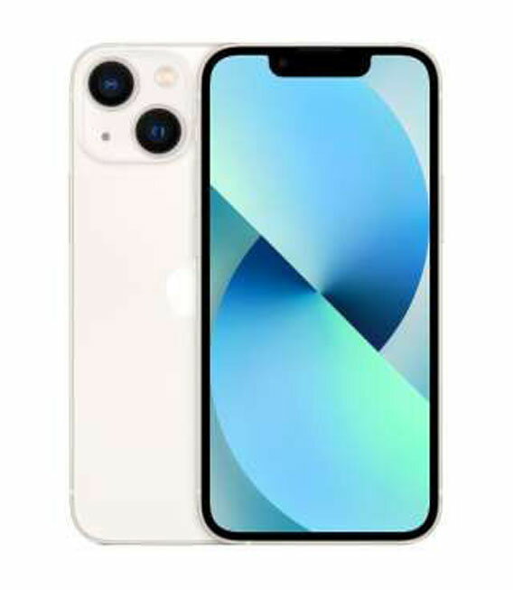 【中古】【安心保証】 iPhone13 mini[256GB] docomo スターライト