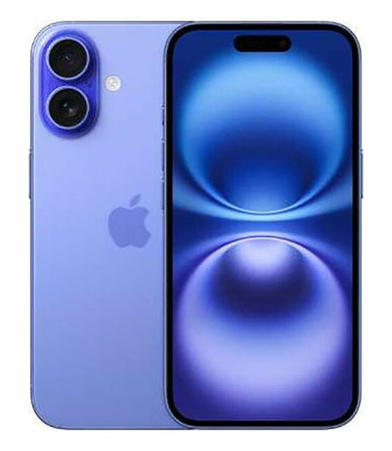 【中古】【安心保証】 iPhone16 Plus[512GB] au ウルトラマリン