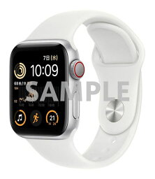 【中古】【安心保証】 SE 第2世代[40mm セルラー]アルミニウム シルバー Apple Watch MNQC3J