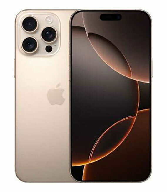 【中古】【安心保証】 iPhone16 Pro[256GB] au デザートチタニウム