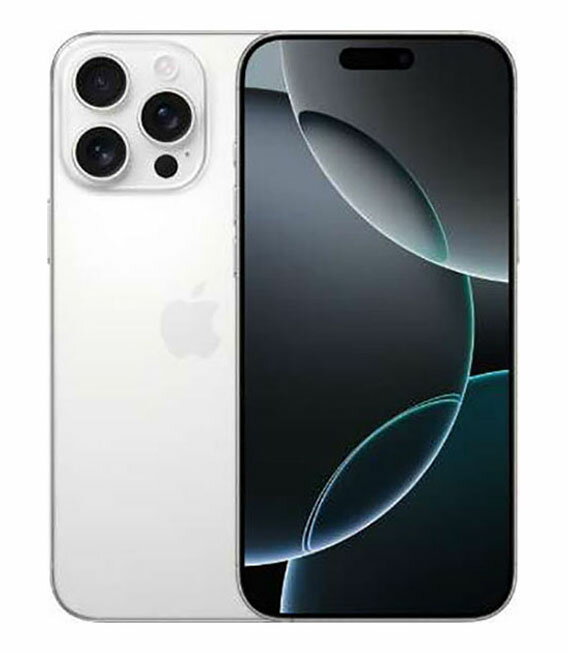 【中古】【安心保証】 iPhone16 Pro Max[256GB] au MYWH3J ホワイトチタニウム