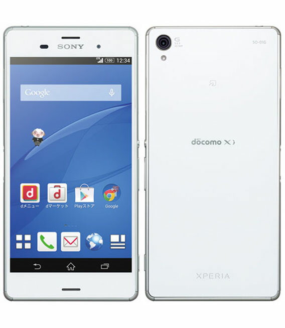 【中古】【安心保証】 Xperia Z3 SO-01G[32GB] docomo ホワイト