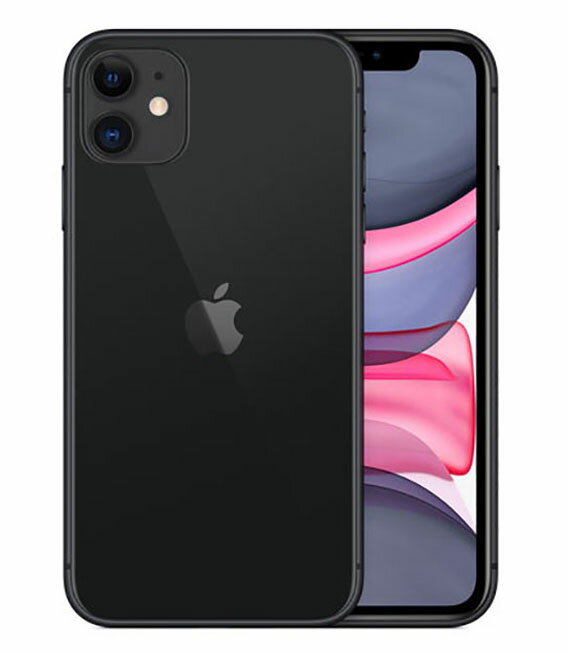 【中古】【安心保証】 iPhone11[256GB] SIMロック解除 SB/YM ブラック