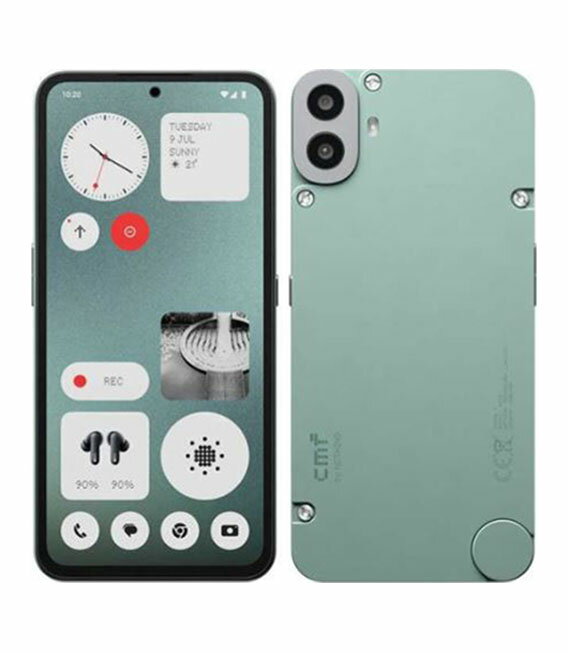 【中古】【安心保証】 CMF Phone 1 A015[256GB] SIMフリー ライトグリーン