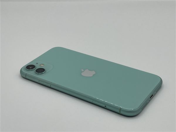 【中古】【安心保証】 iPhone11[64GB] SIMロック解除 au/UQ グリーン