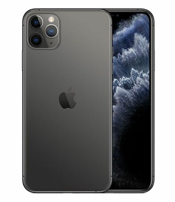 【中古】【安心保証】 iPhone11 Pro Max[64GB] SIMロック解除 au スペースグレイ
