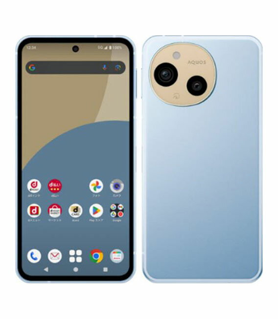 【中古】【安心保証】 AQUOS sense9 SH-53E[128GB] docomo ブルー