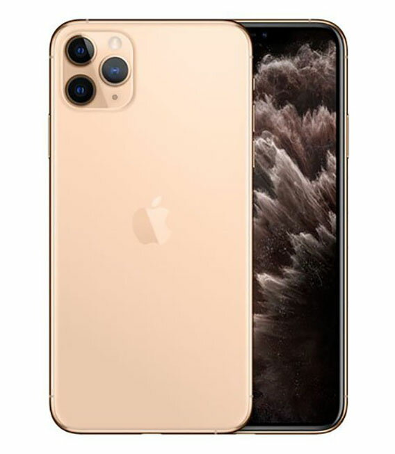 【中古】【安心保証】 iPhone11 Pro Max[256GB] SIMロック解除 au ゴールド