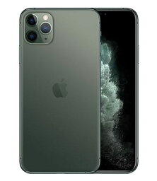 【中古】【安心保証】 iPhone11 Pro Max[256GB] au MWHM2J ミッドナイトグリーン