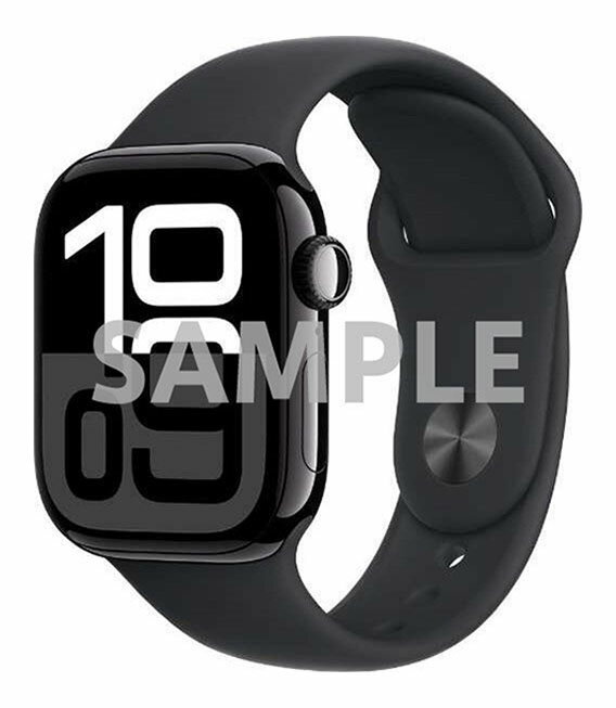 【中古】【安心保証】 Series10[42mm/セルラー]アルミ ジェットブラック Apple Watch