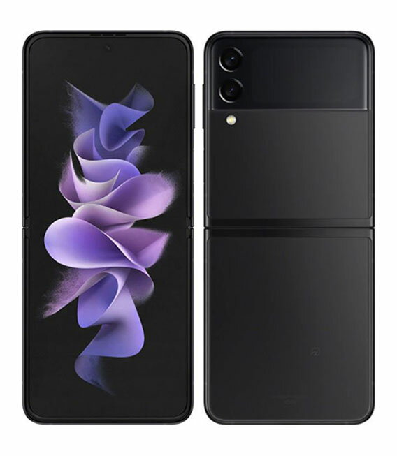 【中古】【安心保証】 Galaxy Z Flip3 5G SCG12[128GB] au ファントムブラック