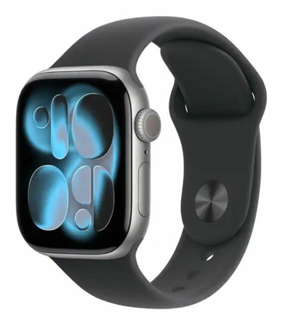 【中古】【安心保証】 Series11[46mm/セルラー]アルミ スペースグレイ Apple Watch