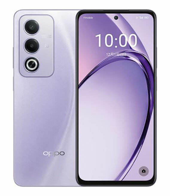 【中古】【安心保証】 OPPO A3 5G A402OP[128GB] Y!mobile パープル
