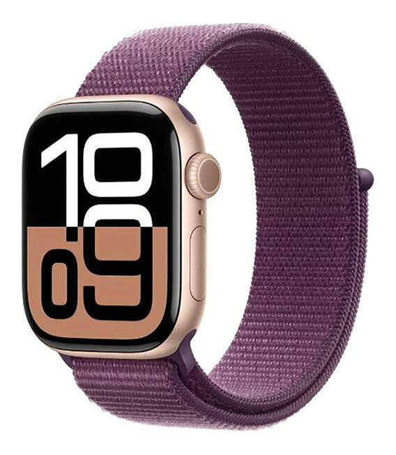 【中古】【安心保証】 Series10[42mm/GPS]アルミ ローズゴールド Apple Watch