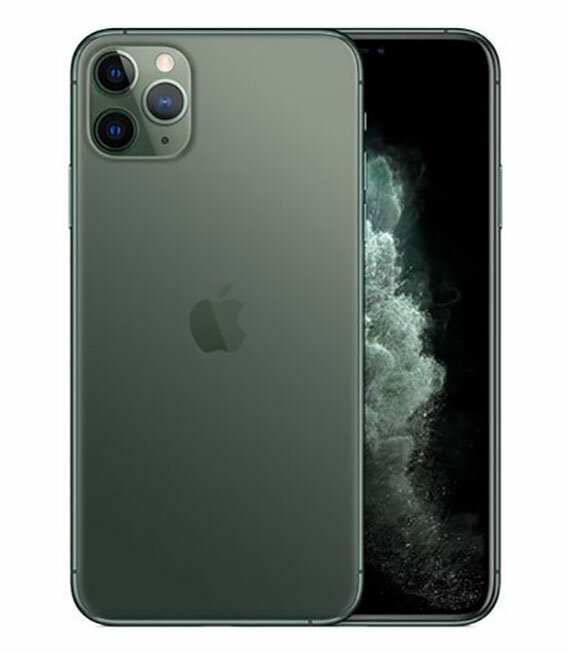 【中古】【安心保証】 iPhone11 Pro Max[512GB] SoftBank ミッドナイトグリーン