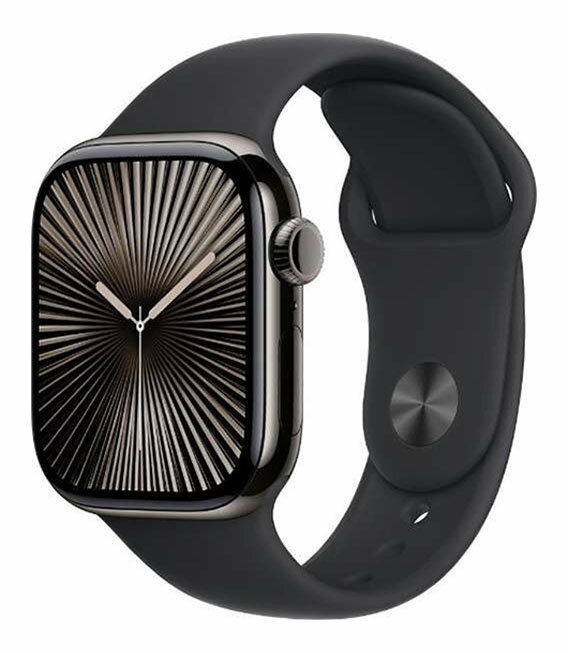 【中古】【安心保証】 Series10[46mm/セルラー]アルミ ジェットブラック Apple Watch