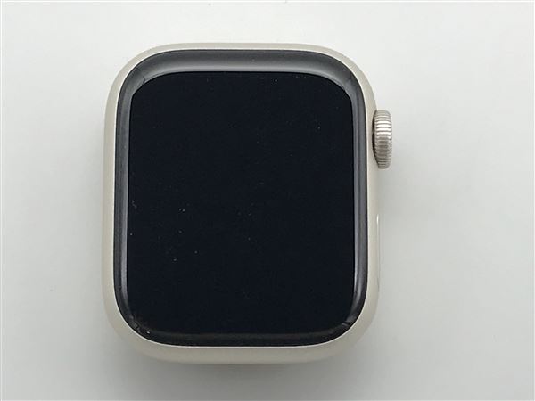 【中古】【安心保証】 バンド無 Series7[41mm/セルラー]アルミ スターライト Apple Watch
