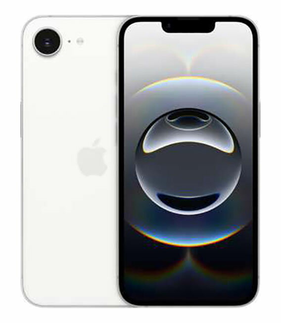 【中古】【安心保証】 iPhone16e[256GB] au/UQ ホワイト