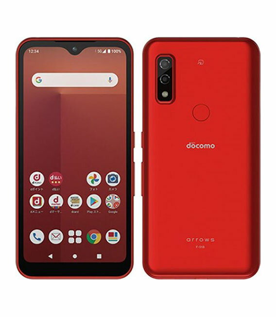 【中古】【安心保証】 arrows We F-51B[64GB] docomo レッド