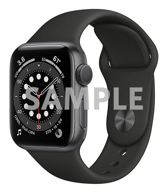 【中古】【安心保証】 Series6[44mm/GPS]アルミ スペースグレイ Apple Watch