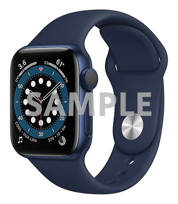 【中古】【安心保証】 Series6[44mm/GPS]アルミ ブルー Apple Watch