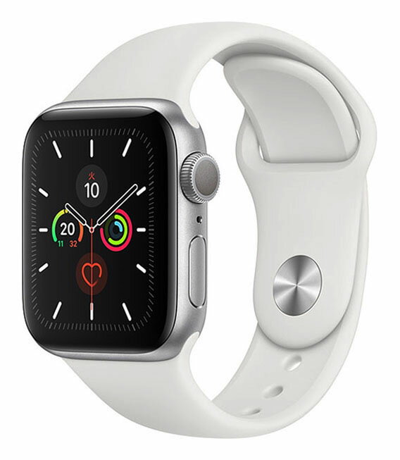 【中古】【安心保証】 Series5[40mm/GPS]アルミ シルバー Apple Watch