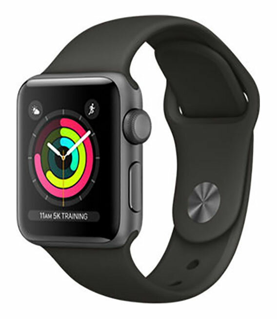 乐天商城 - 【中古】【安心保証】 Series3[38mm/GPS]アルミ スペースグレイ Apple Watch