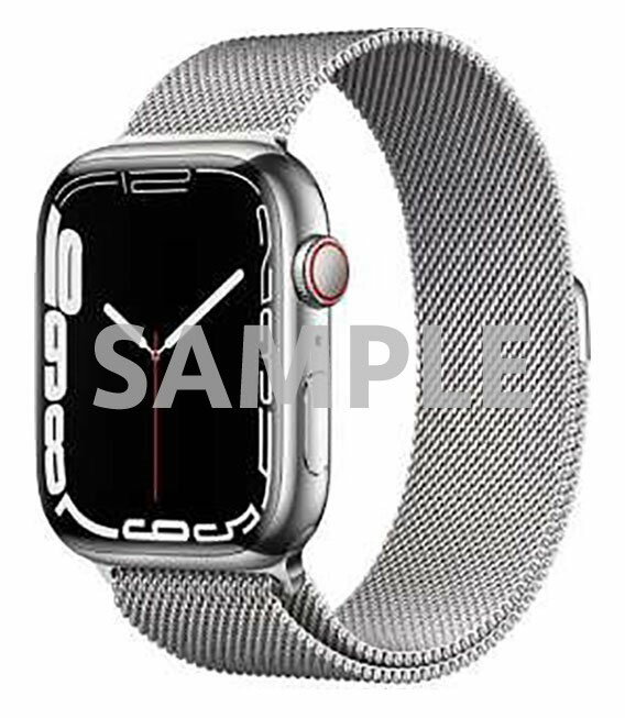 【中古】【安心保証】 Series7[45mm セルラー]ステンレススチール Apple Watch A2478