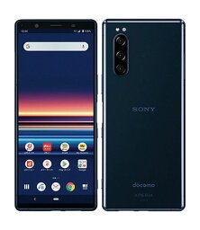 【中古】【安心保証】 Xperia 5 SO-01M[64GB] docomo ブルー