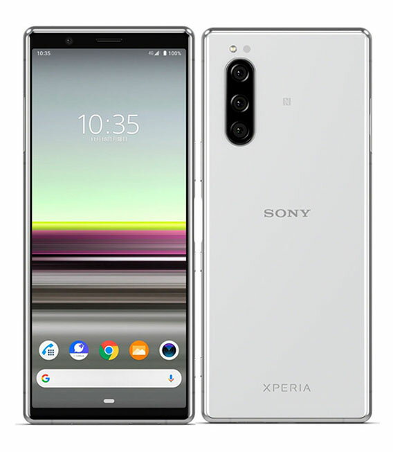【中古】【安心保証】 Xperia 5 901SO[64GB] SoftBank グレー