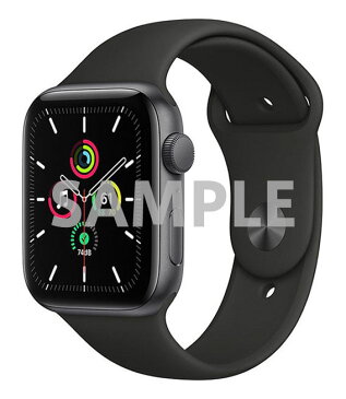 【中古】【安心保証】 SE[44mm GPS]アルミニウム スペースグレイ AppleWatch MKQ63J