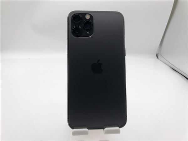 【中古】【安心保証】 iPhone11 Pro[256GB] SIMロック解除 au スペースグレイ