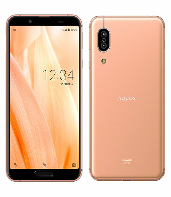 【中古】【安心保証】 AQUOS sense3 SHV45[64GB] au ライトカッパー