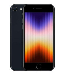 【中古】【安心保証】 iPhoneSE 第3世代[128GB] SIMフリー MMYF3J ミッドナイト