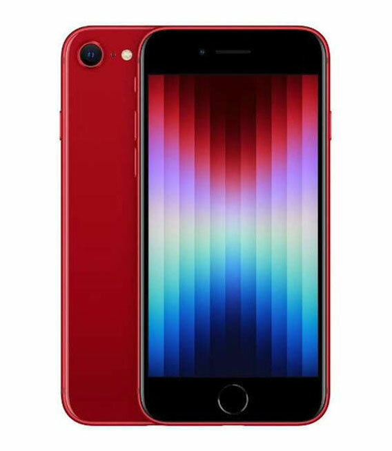 【中古】【安心保証】 iPhoneSE 第3世代[128GB] SIMフリー MMYH3J PRODUCTRED