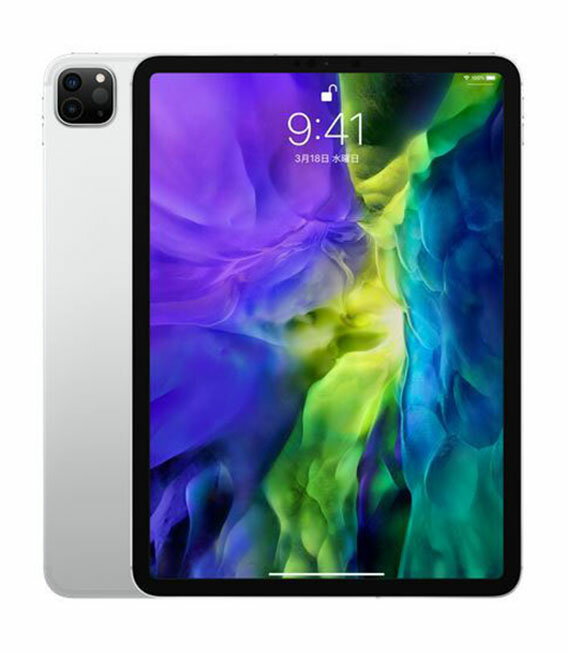 【中古】【安心保証】 iPad Pro 11インチ 第2世代[512GB] セルラー SoftBank シルバー