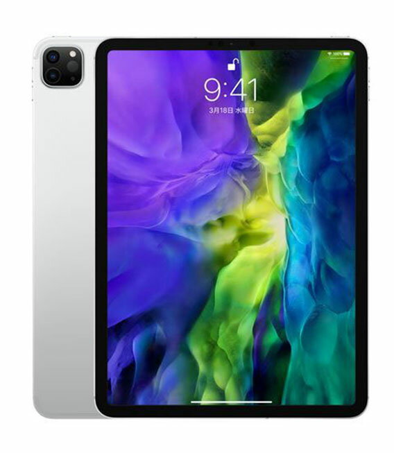 【中古】【安心保証】 iPad Pro 11インチ 第2世代[1TB] セルラー au シルバー
