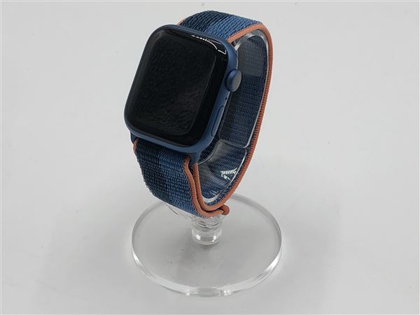【中古】【安心保証】 Series7[41mm/GPS]アルミ ブルー Apple Watch
