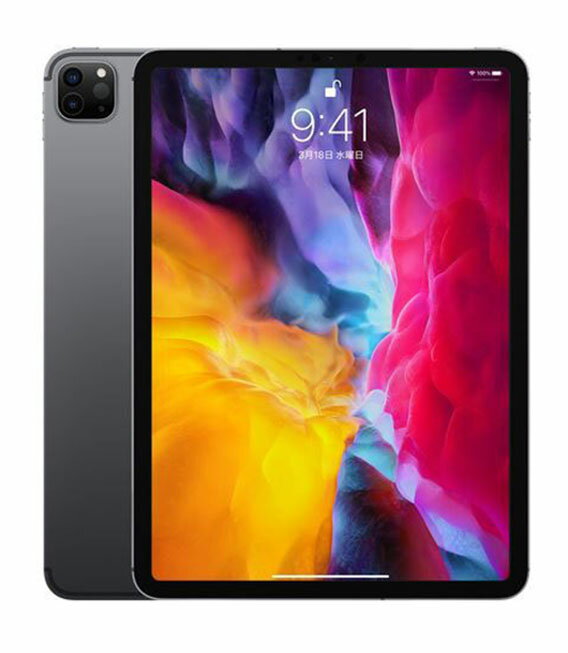 【中古】【安心保証】 iPad Pro 11インチ 第2世代[1TB] セルラー au スペースグレイ