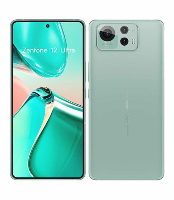 【中古】【安心保証】 Zenfone 12 Ultra[256GB] SIMフリー セージグリーン