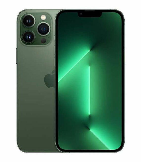 【中古】【安心保証】 iPhone13 Pro Max[256GB] au アルパイングリーン