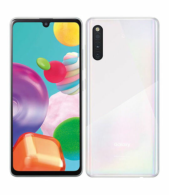【中古】【安心保証】 Galaxy A41 SCV48[64GB] UQモバイル ホワイト