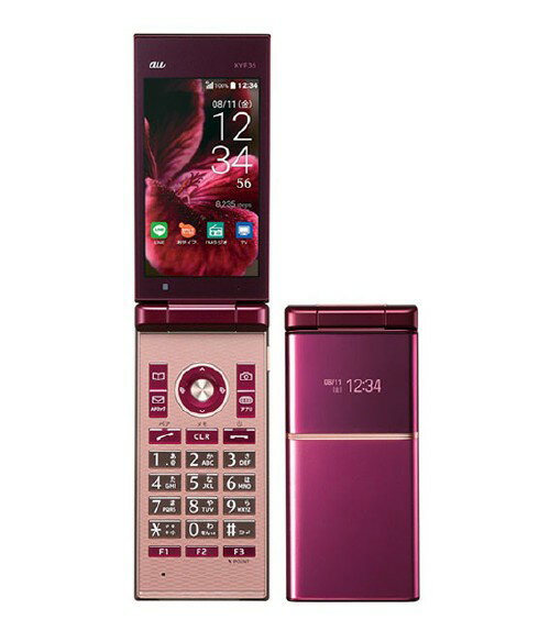 【中古】【安心保証】 MARVERA KYF35[8GB] au ワインレッド