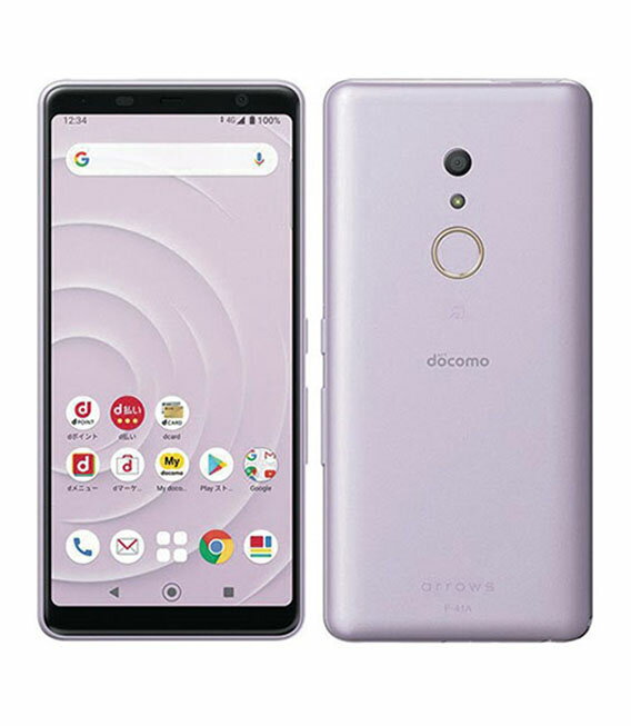 【中古】【安心保証】 arrows Be4 F-41A [32GB] docomo パープル