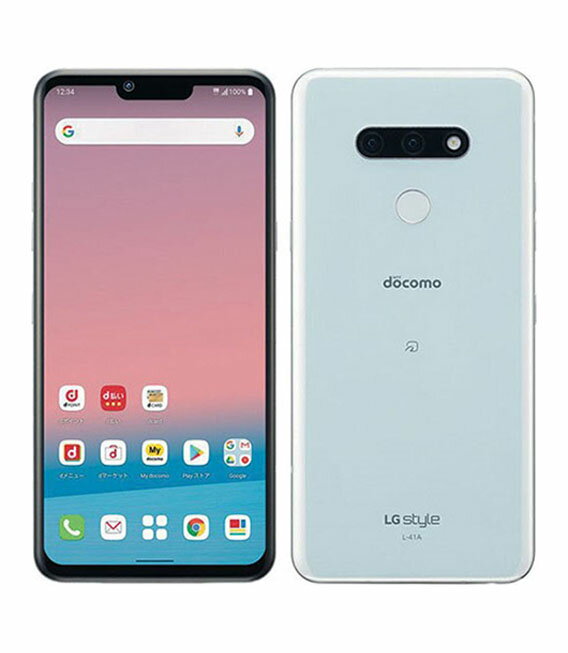 【中古】【安心保証】 LG style 3 L-41A[64GB] docomo オーロラホワイト