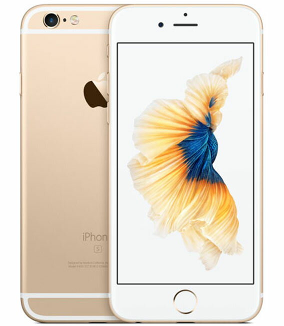 【中古】【安心保証】 iPhone6s 128GB SIMロック解除 au/UQ ゴールド