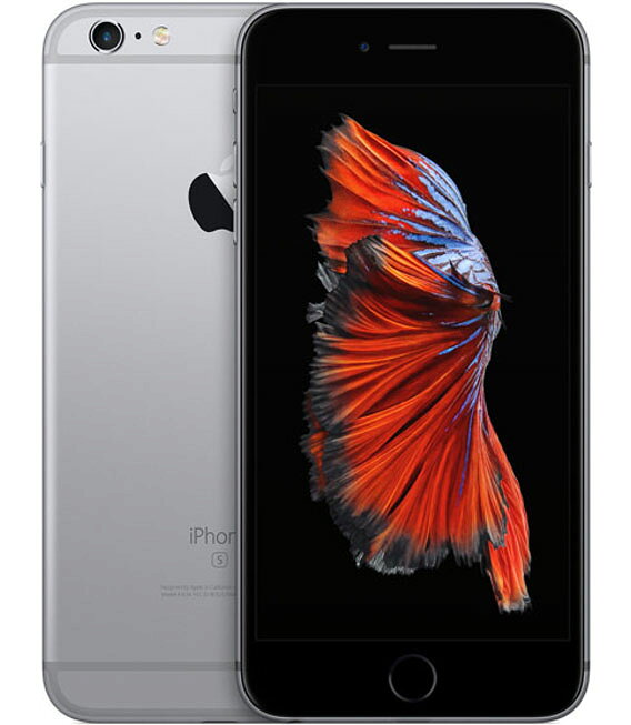 【中古】【安心保証】 iPhone6sPlus[128GB] SIMロック解除 au スペースグレイ